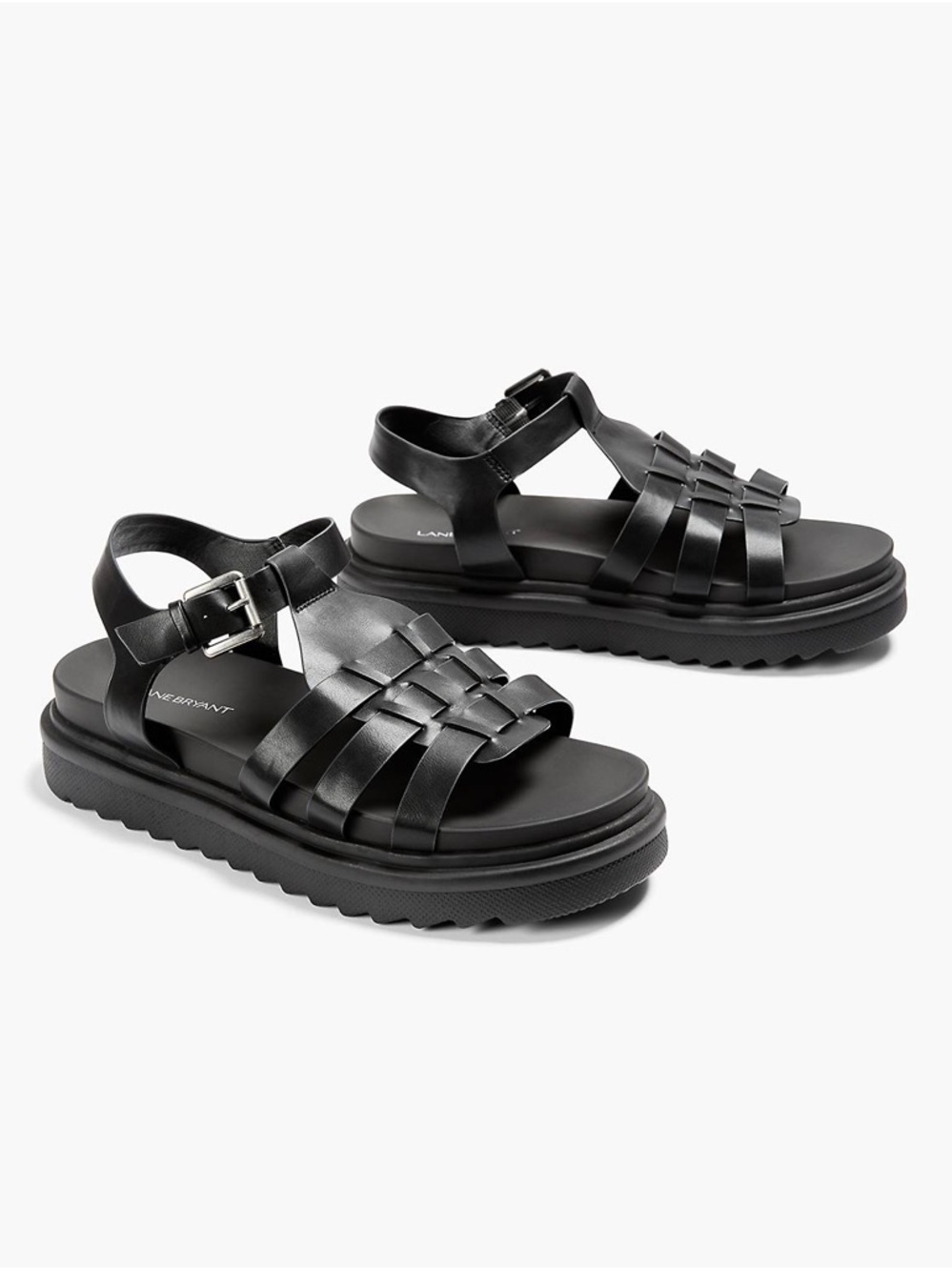 Black Dream Cloud Gladiator Sandals